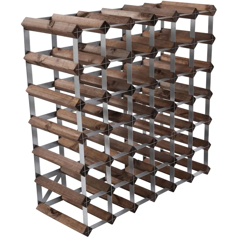Traditional wine rack Vinställ Påbyggnadsbart 42 Flaskor Dark oak