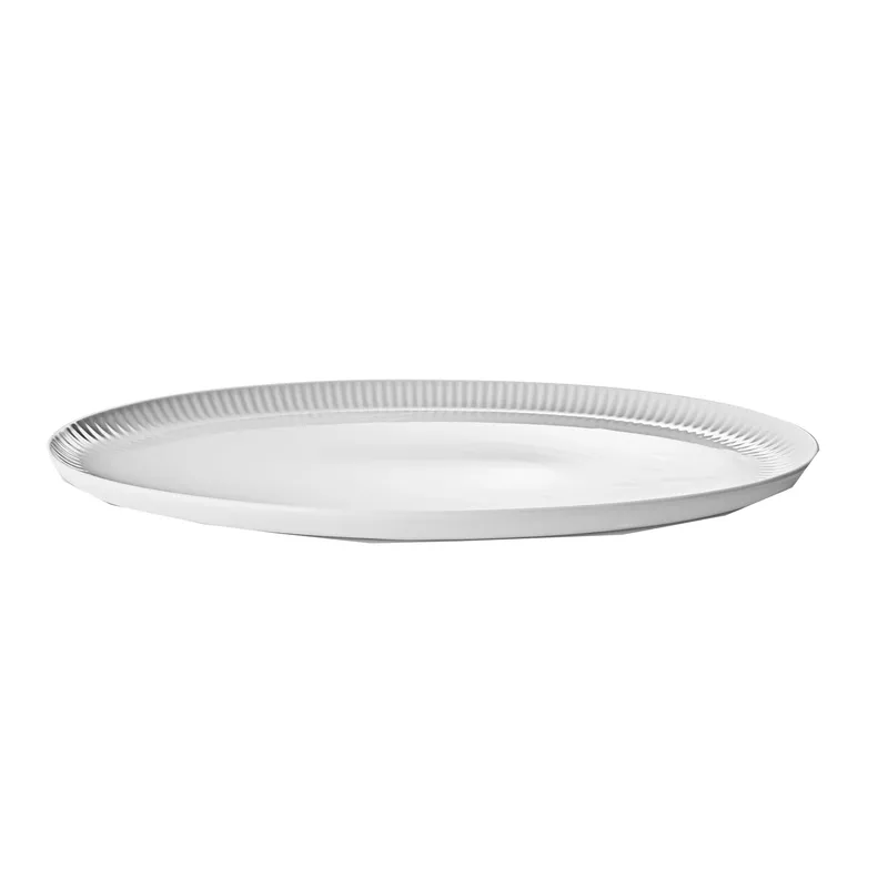 Eva trio Legio Nova oval coupe serveringsfat 37 × 25 cm, vit