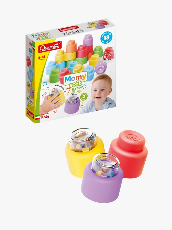 Quercetti Momy Soft Stapelleksak Med Ljud