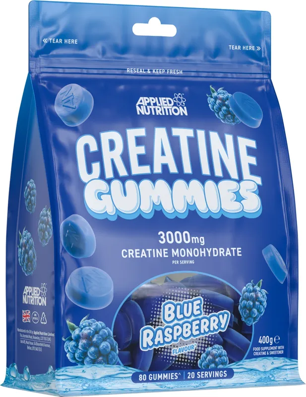 Creatine Gummies, 80 gummies - Blue Raspberry
