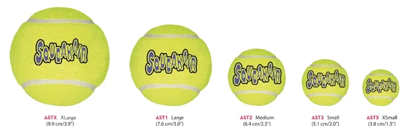 Leksak Kong SqueakAir Tennisboll 6 cm 3 st