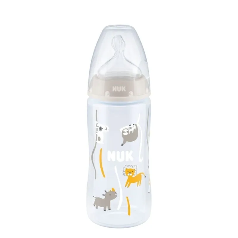 NUK First Choice Nappflaska 300 ml Beige