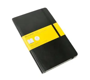 Moleskine Soft Large Squared Notebook Black