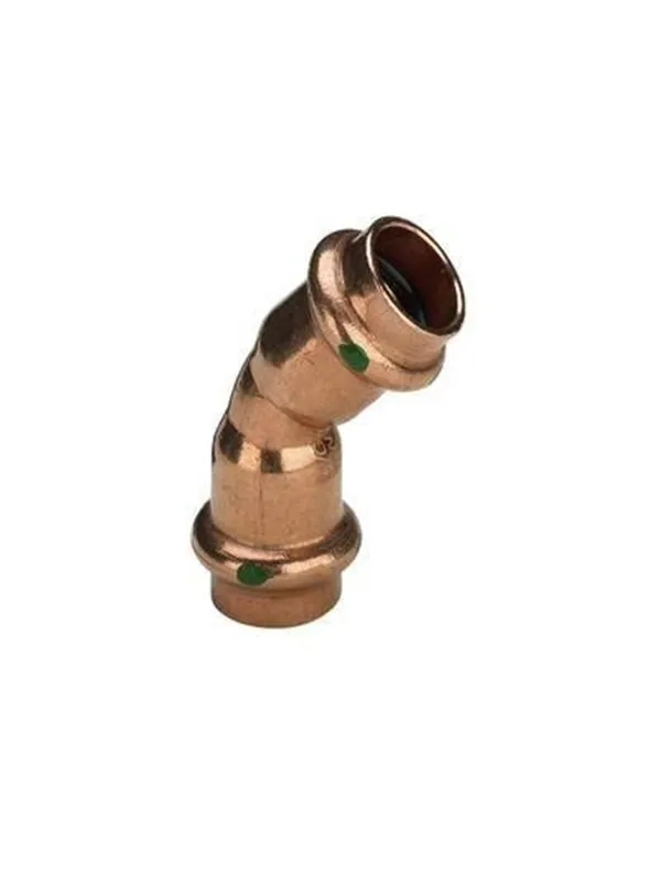 Viega Profipress bend 45° 15 Copper/bright 292348