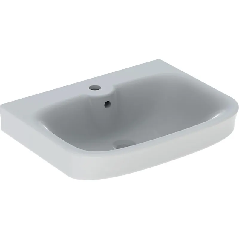 Ifö Vinta Square Tvättställ blandarhål mitten, vit B=56 cm, T=44 cm