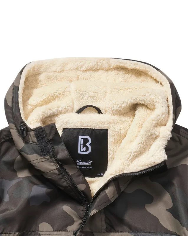 Brandit Windbreaker Anorak - Sherpafoder Oliv (#9937)