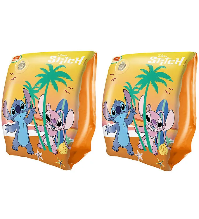 Stitch Armpuffar - 1 - 6 år - Orange m. Tryck