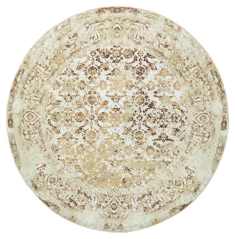 Rund matta - Denizli (beige) (Storlek: Ø 240 cm)