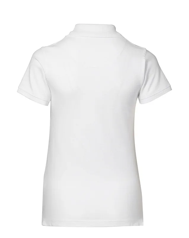 ID Feminin Stretch Polo Vit (#8499)