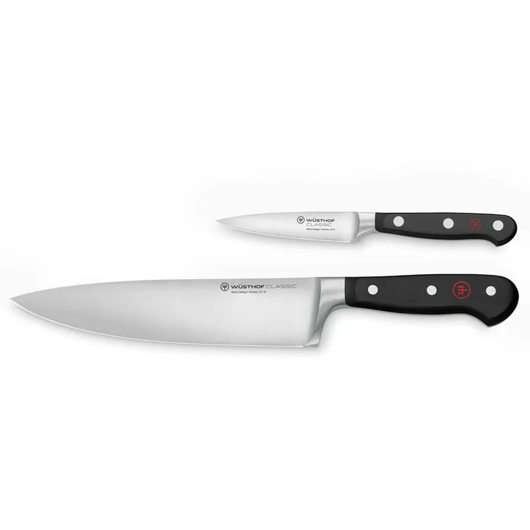 Wüsthof Classic Knivset 2 delar, Kockkniv + Skalkniv