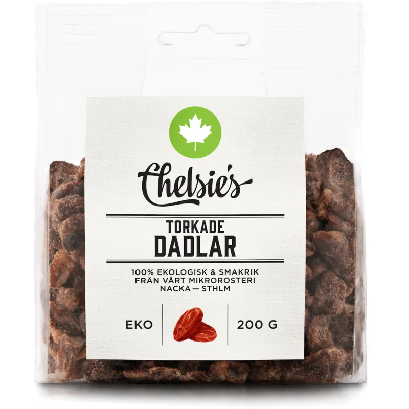 Chelsie’s Torkade Dadlar 200 g