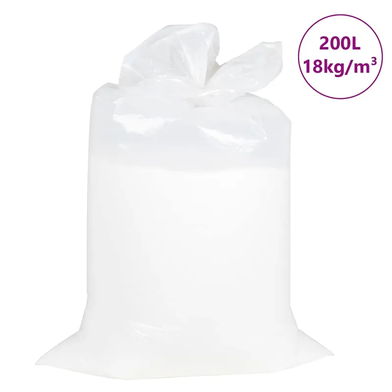 vidaXL Sittsäck fyllning EPS 200 L vit 18 kg/m³