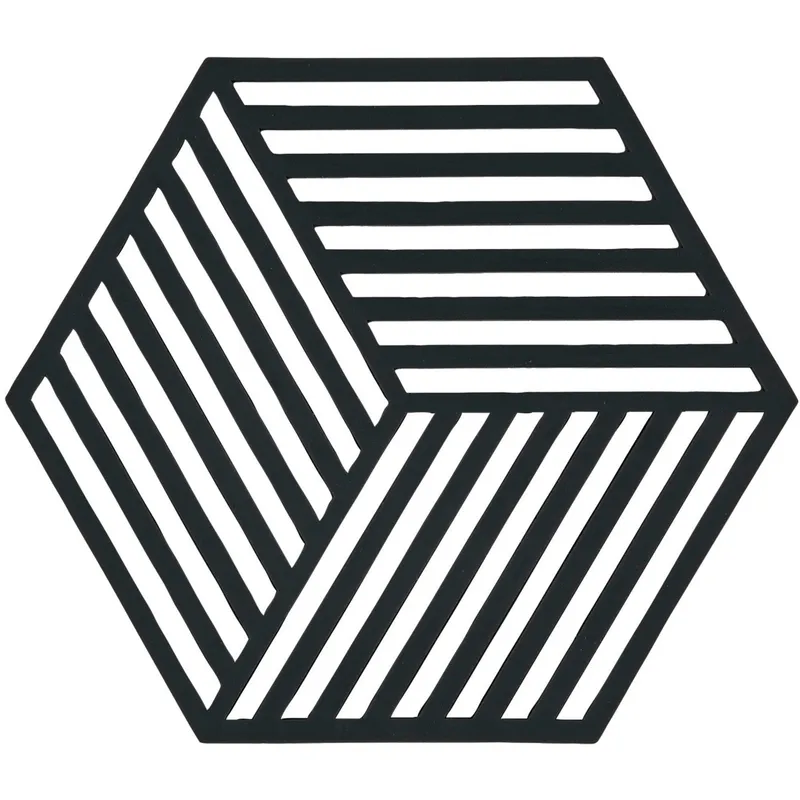 Zone Denmark Hexagon grytunderlägg svart