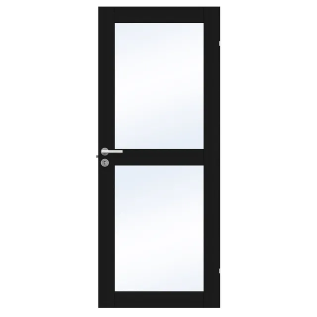 SPEGELDÖRR UNIQUE GW02L EK FANER SVART 925X2040MM | Beijerbygg Byggmaterial