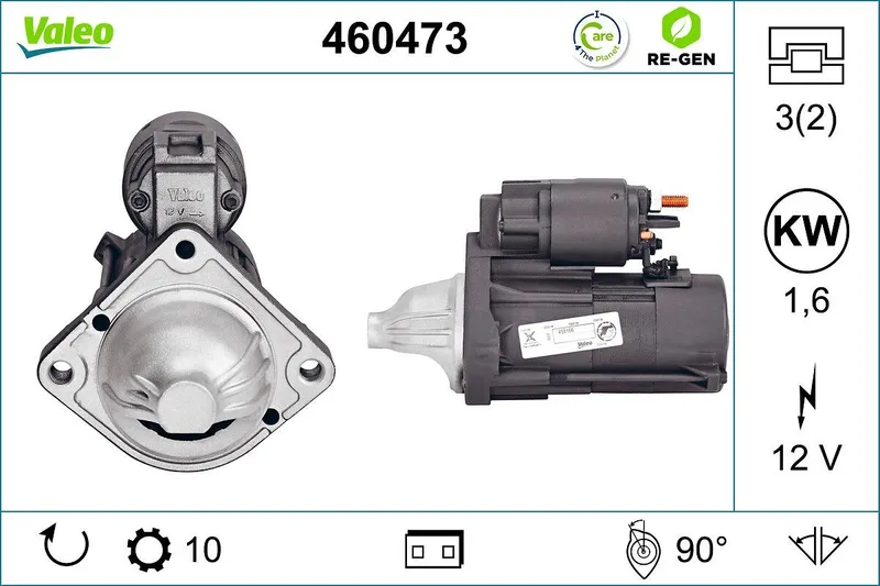 VALEO 460473 Startmotor