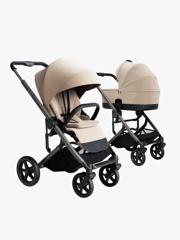 Avionaut Sirius 2 Duovagn inkl. Pixel 3 Babyskydd & IQ Orbit Bas, Beige