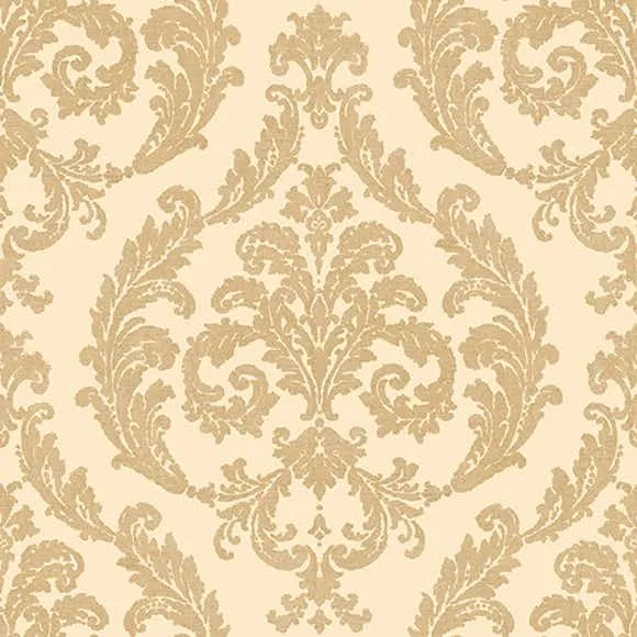 Galerie Wallcoverings Mansion II G67608 Tapet Silk Damask Beige