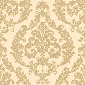 Galerie Wallcoverings Mansion II G67608 Tapet Silk Damask Beige