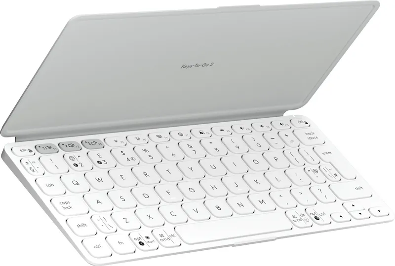 Logitech Keys-To-Go 2 - Tangentbord - Universal - Vit