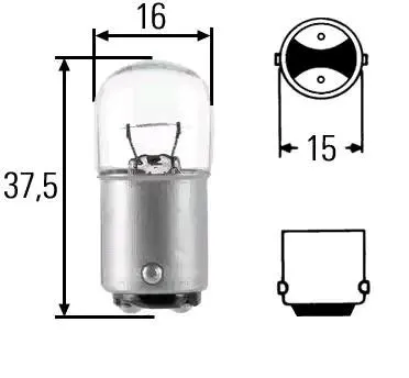 Glödlampa HELLA 8GA 002 071-361