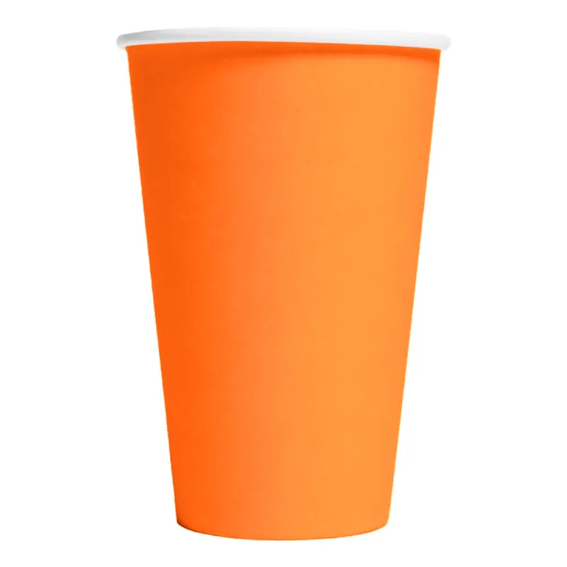 Pappersmuggar Orange Stora – 10-pack
