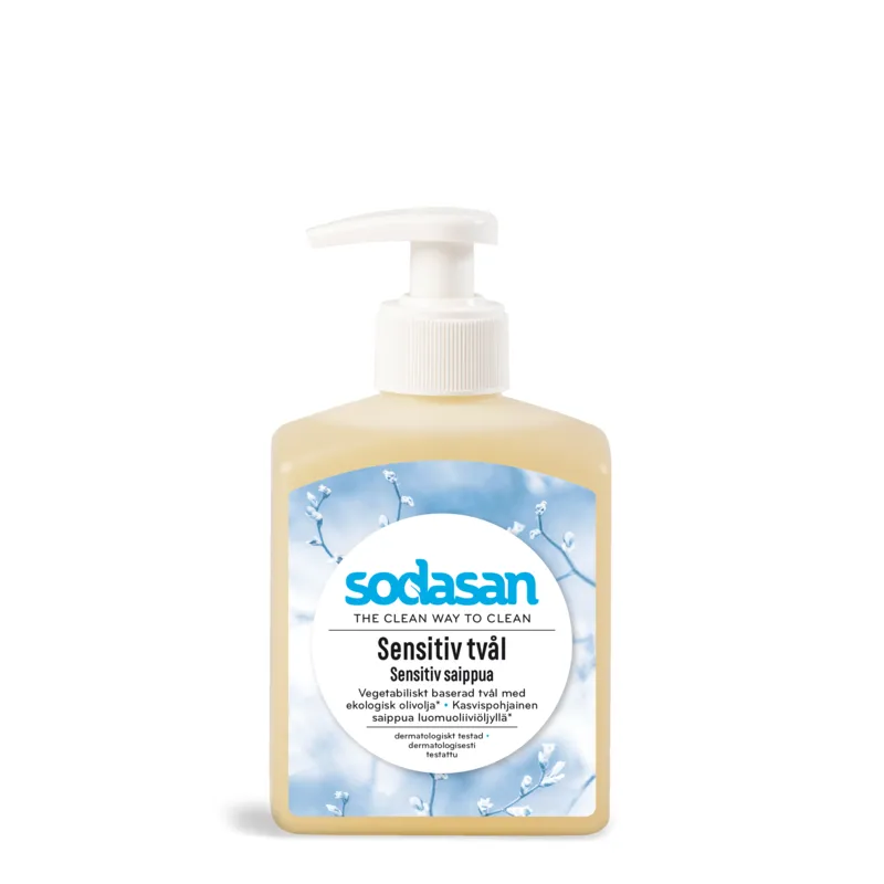 Sodasan Sensitiv Tvål Med Ekologisk Olivolja 300 ml