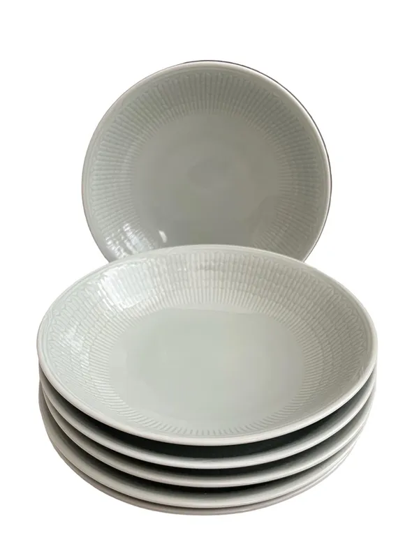 Rörstrand – Swedish Grace – Äng – 6 st Djupa Tallrikar Design Louise Adelborg