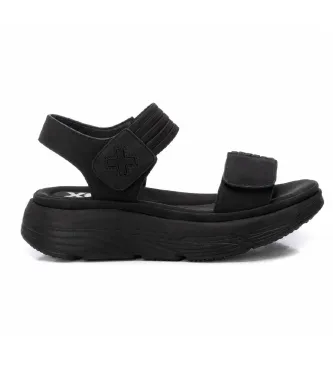 Xti för kvinnor. 14398605-NEGRO Sandaler 143986 svart (37), 3 till 5 cm, Kardborreband, Casual