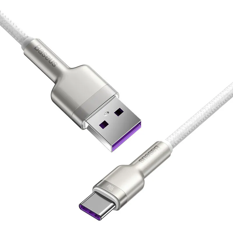 Cafule Kabel USB till USB-C 40W, 2m – Vit