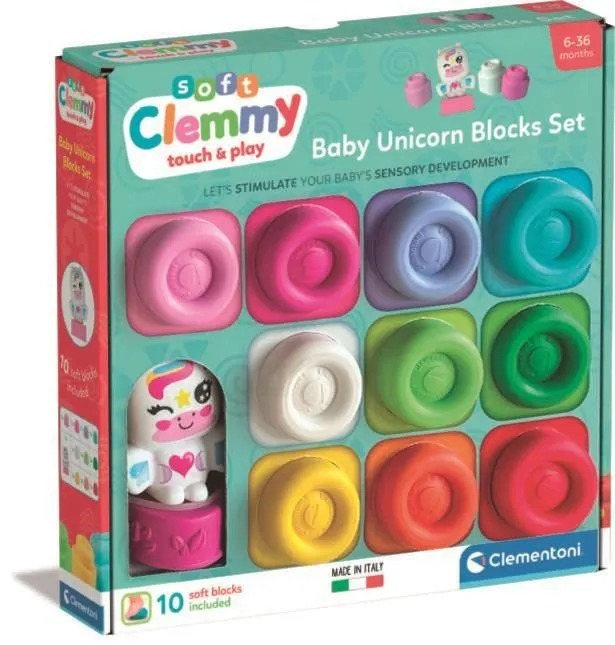 Clementoni Clemmy Unicorn 10-blocksset