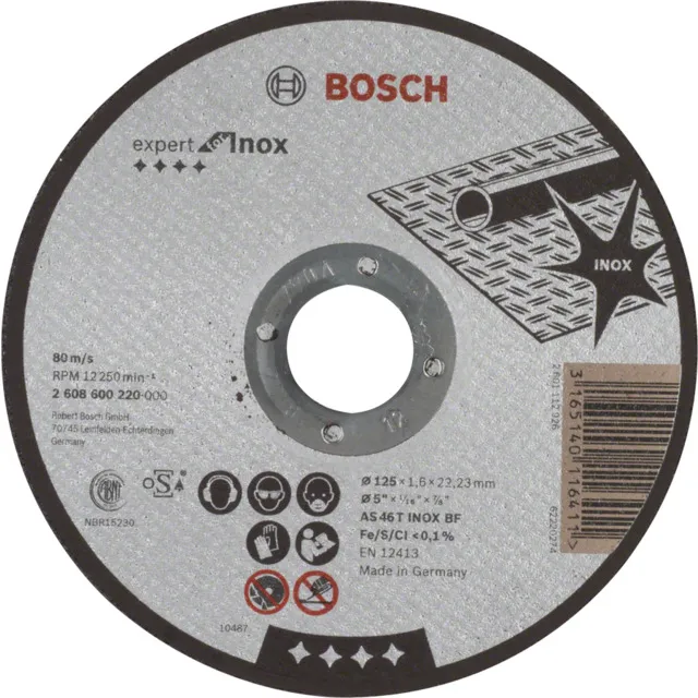 KAPSKIVA INOX RAK 125X1.6MM 1P | Beijerbygg Byggmaterial