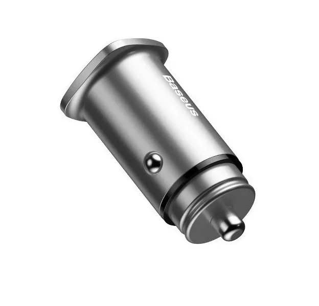 Kraftfull Billaddare för mobil 2 x USB QC3.0 5A 30W – Silver