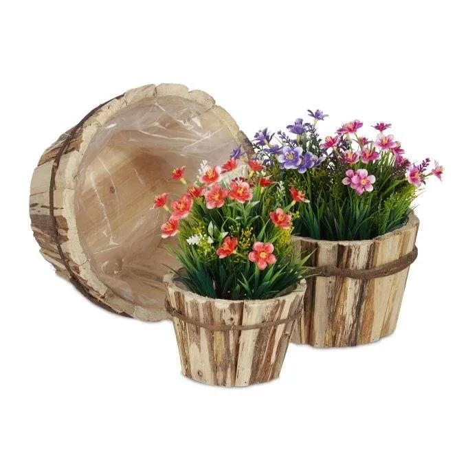 Blomkruka i trä i 3 storlekar