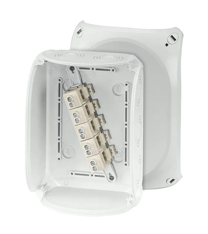 Hensel KF 1610 G Kopplingsdosa grå, IP66, glasfiber, 10 mm² 155×210 mm