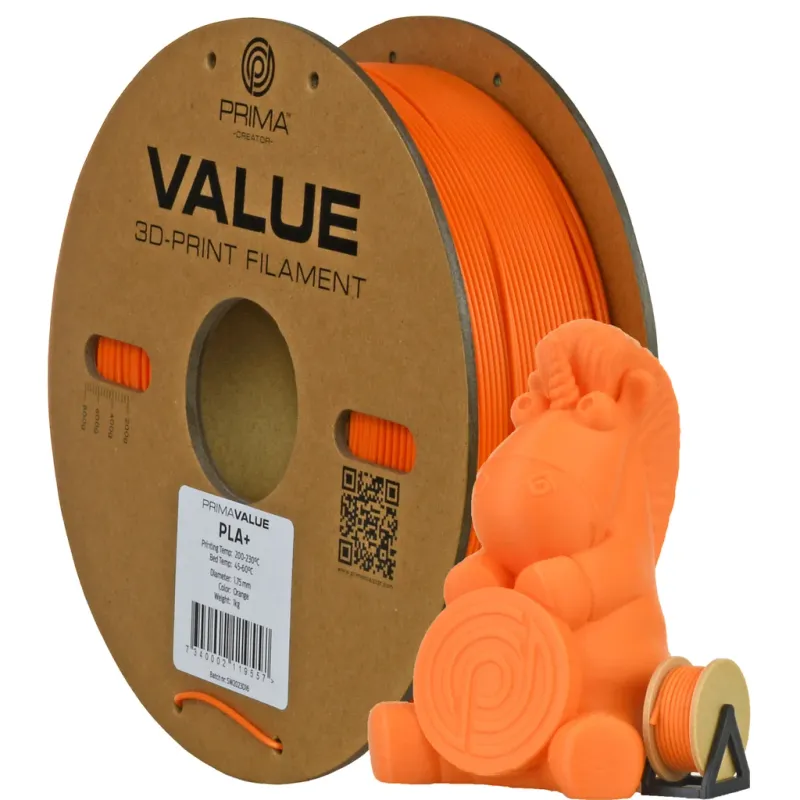PrimaValue PLA+ – 1,75mm – 1kg – Orange