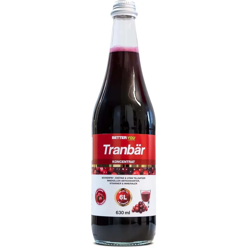 BETTER YOU Better You Tranbärskoncentrat 630 ml