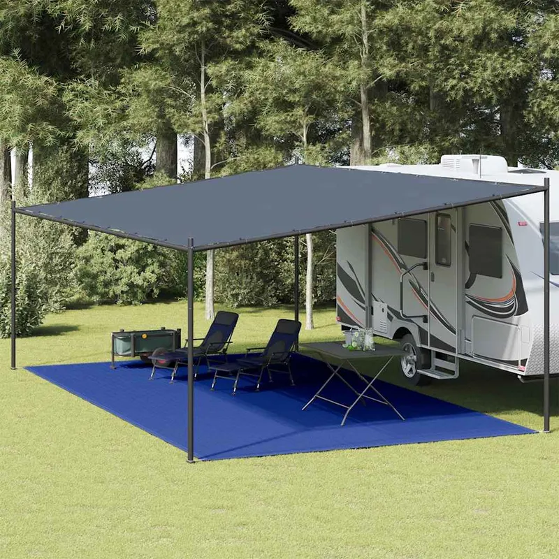 vidaXL Tältmatta 400×700 cm blå HDPE