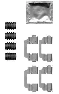 Monteringssats, bromsbelägg HELLA 8DZ 355 205-321