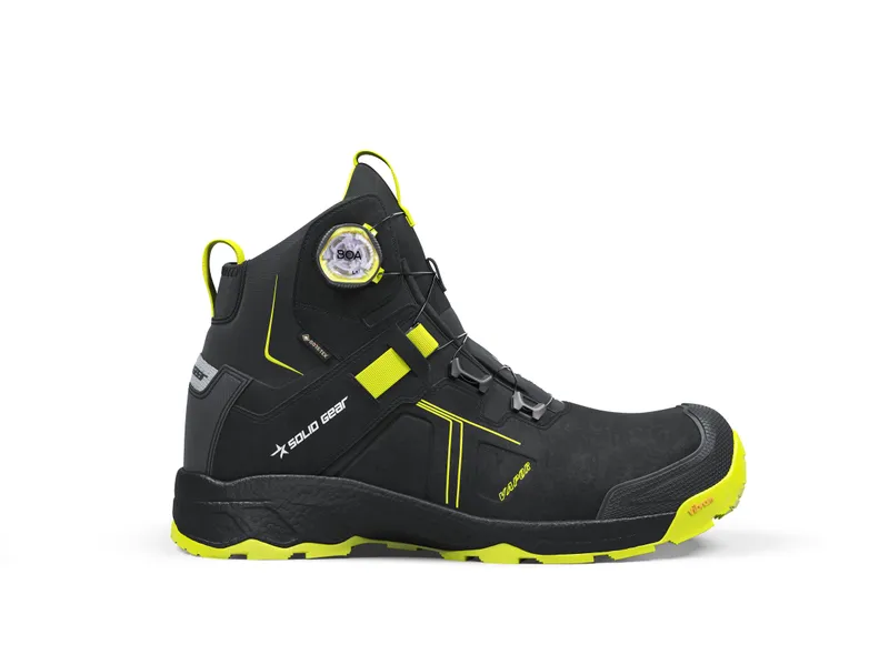 Solid Gear VAPOR 3 Skyddskänga svart/grön 38