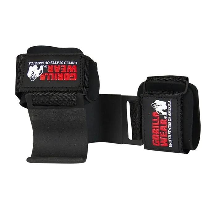 Gorilla Wear Weight Lifting Hooks, One size, Black