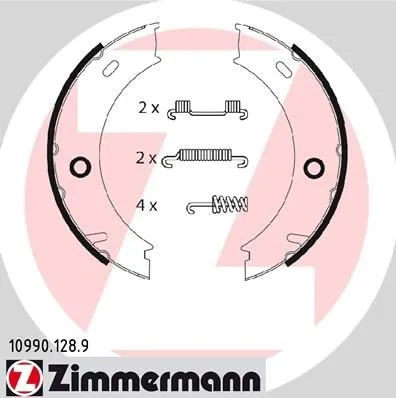 Handbromsbackar ZIMMERMANN 10990.128.9
