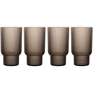 Sagaform Billi dricksglas 43 cl 4-pack Brun