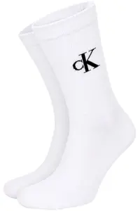 Calvin Klein Strumpor 2P Monogram Crew Socks Vit Strl 43/46 Herr