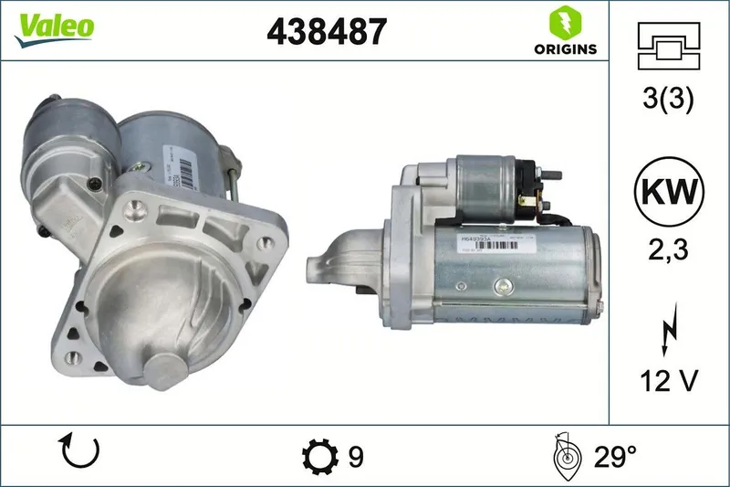 Startmotor VALEO 438487