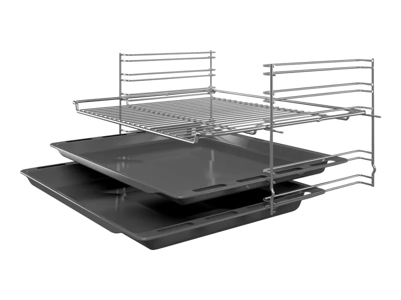 Bosch Serie | 2 HBF010BR1S – Ugn – inbyggd – fördjupning – bredd: 56 cm – djup: 55 cm – höjd: 57.5 cm – Klass A – rostfritt stål