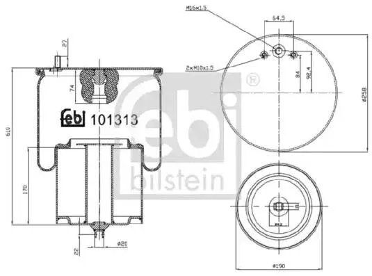 Luftbälg FEBI BILSTEIN 101313