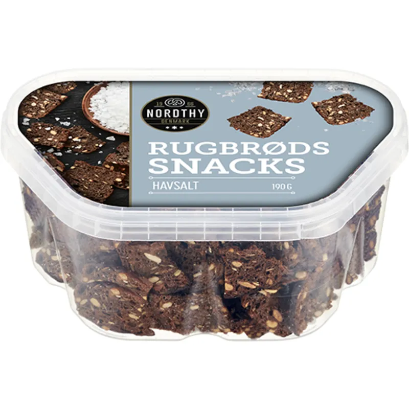 Nordthy Rågbrödssnacks Havssalt 190g