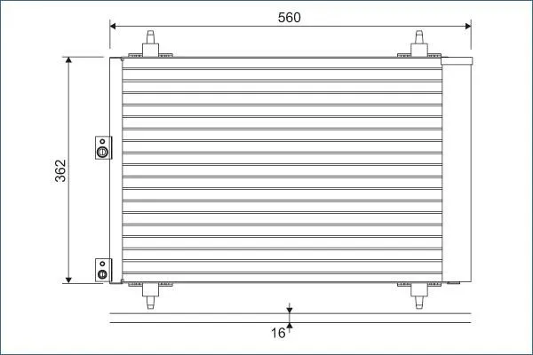 Kondensor, klimatanläggning VALEO 814080