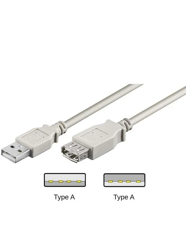 Pro USB-A USB-A - 0.6m - Grå