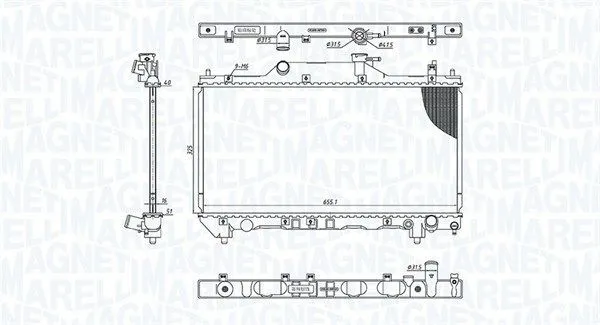 Kylare Magneti Marelli 350213186200